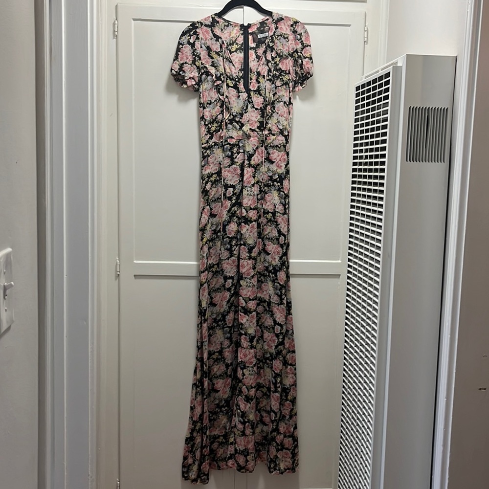 Black floral dress